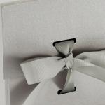 Square Small Card Board Jewelry Packaging Boxes Paper Bow Ribbon