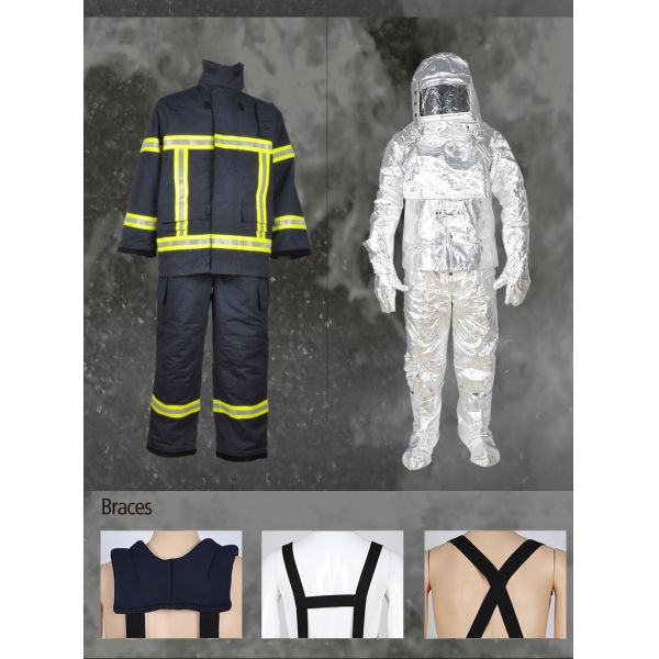 Fire Fighting Garment ESA Protective Firefighters Uniforms Fire Repellent Clothing