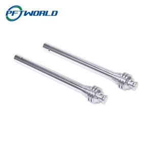 CNC machined long rod polished aluminum
