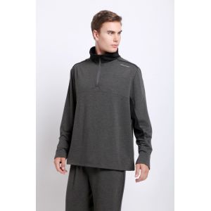 China Dark Grey Long Sleeve Polo Shirts on sale