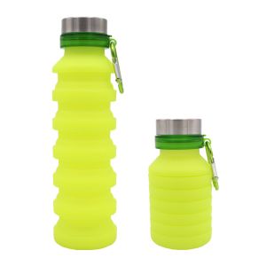 Quality FDA Standard 550ML Silicone Expandable Water Bottle for sale
