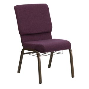 Iron Steel Stacking Church Chairs with Lumbar Support
