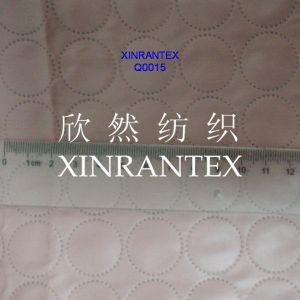 Quality Q0015 polyester quilting fabric design for sale