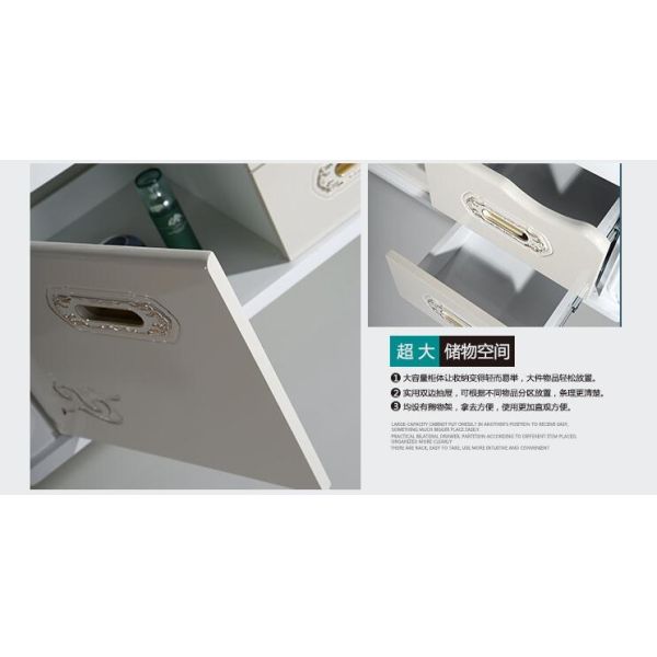 PVC bathroom vanity / wall cabinet / hanging cabinet / walnut color for bathroom