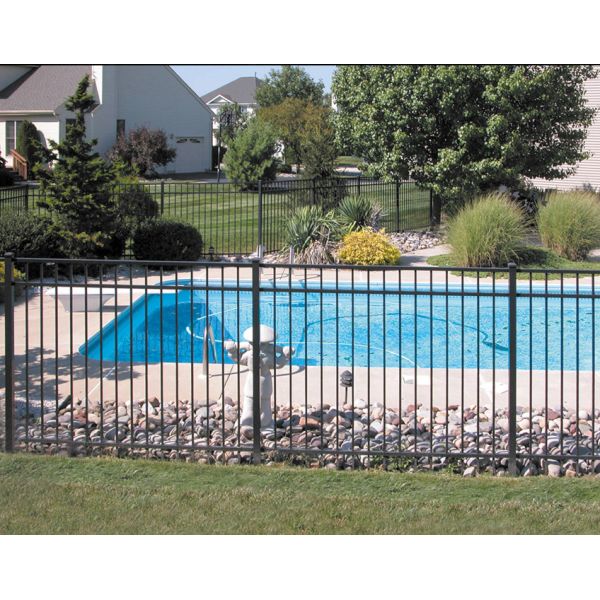 Strong 5ft Height Steel Tubular Fencing With Flat Top For Backyard