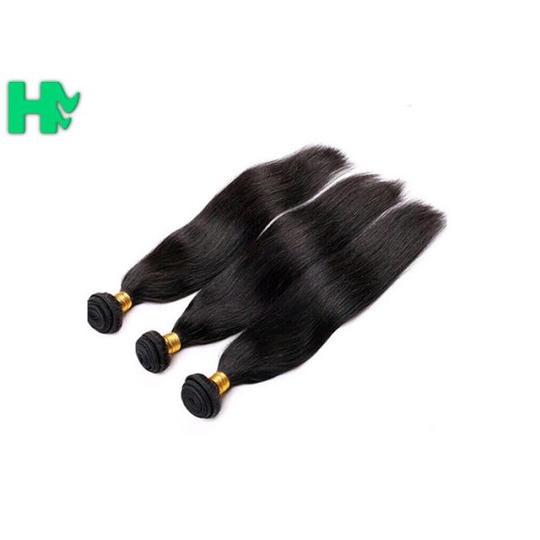 Silky Straight Human Hair Extensions , 100 Unprocessed Virgin Brazilian Hair