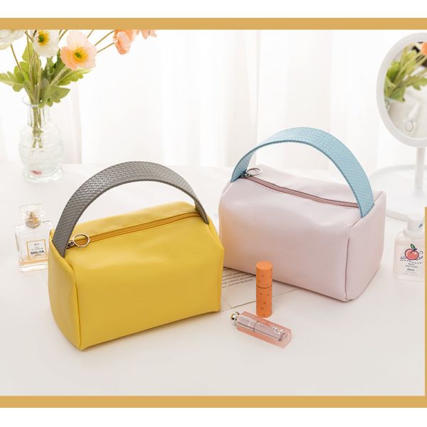 NEW PORTABLE MAKEUP BAG LARGE CAPACITY CANDY COLOR TRAVEL PORTABLE TOILETRY BAG SUNDRIES ORGANIZE MAKEUP STORAGE BAG