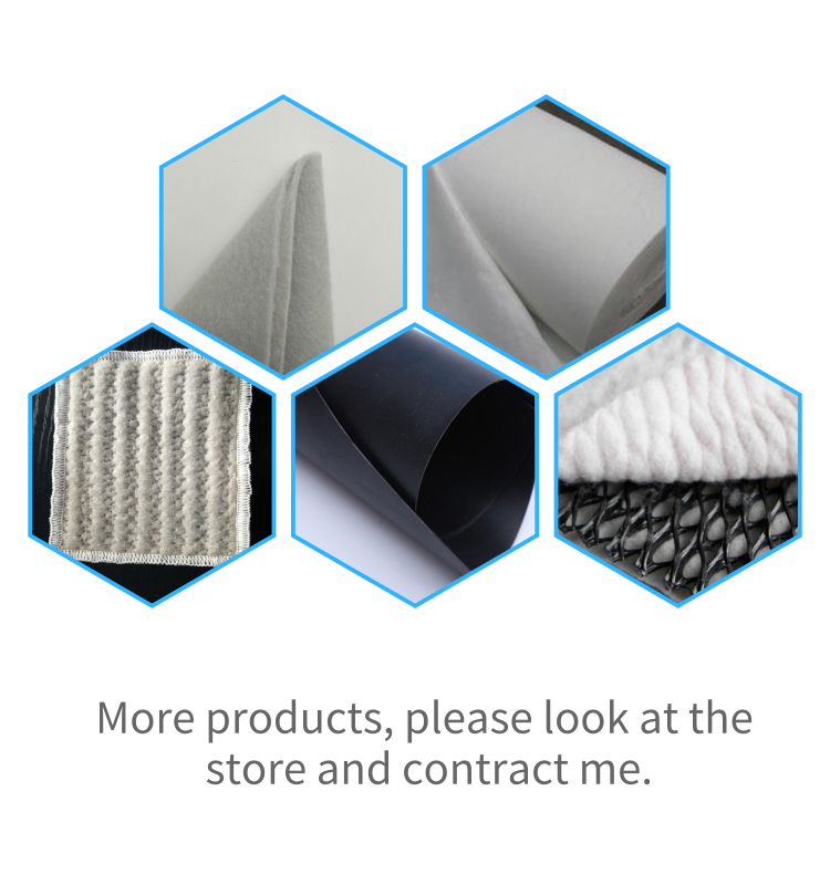 Non Woven Geotextile Fabric PP PET Short Fiber Geotextile for Geotechnical Engineering