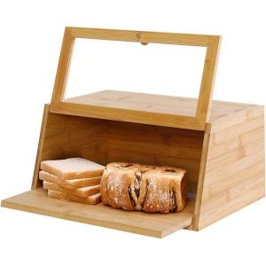 Quality Counter Antibacterial Bread Bin Bamboo With Cutting Board for sale