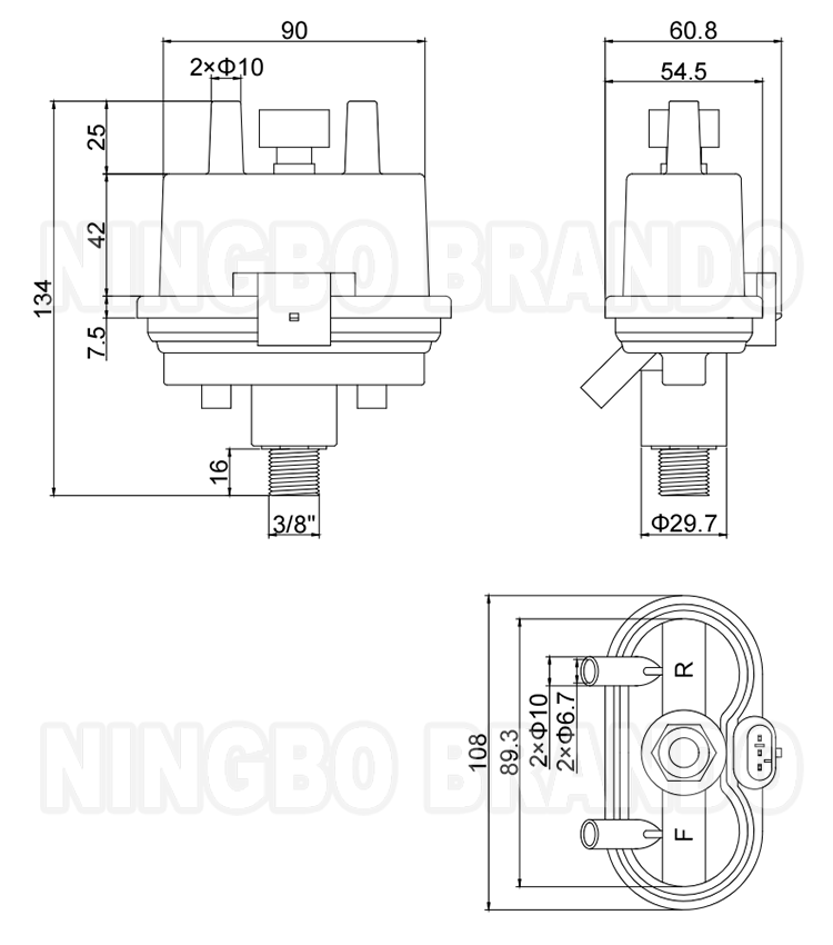 BouMatic Type HiFlo Evolution 8583219 Pulsator For Milk Machine 24VDC