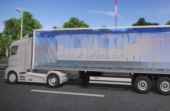 Aluminum Composite Sandwich Insulation Walls 53FT Reefer Truck Semi-Trailer