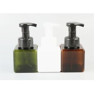 Quality Rectangle Square PETG Plastic Bottle Body Cream Plastic foam pump for sale