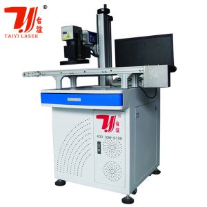 CCD Visual Camera Automatic Focus Fiber Laser Marking Machine For U Disk Charger