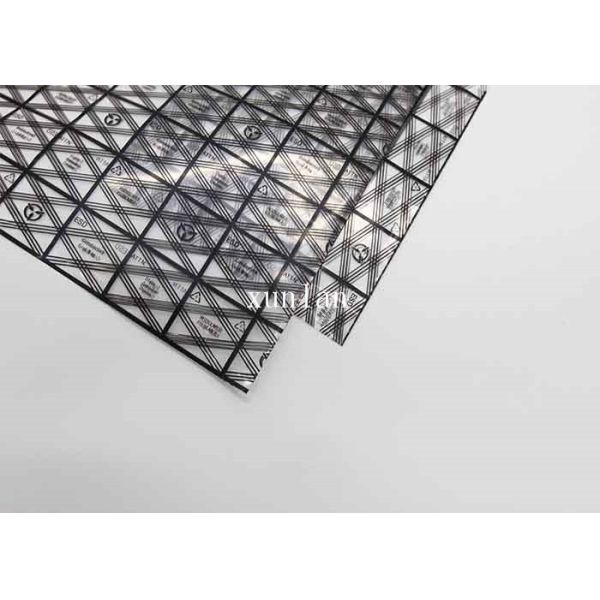Flat Open ROHS Conductive Grid Bag Heat Sealed With Air Bubbles Inside