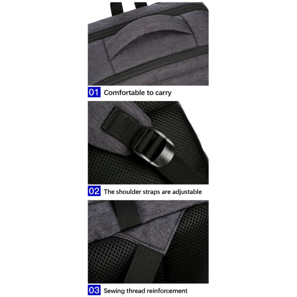 Shoulder Mens Smart Backpacks Multifunction Business Laptop Bag Customized Logo