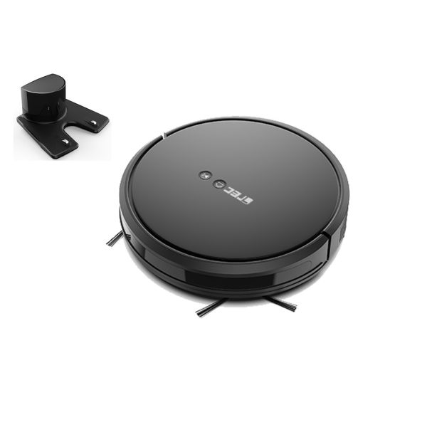 Black Robotic Vacuum Cleaner With Map Navigation Function , Smart Navigation