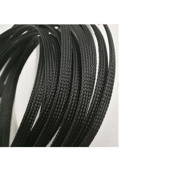 High Tensile Strength PET Expandable Braided Sleeving For Electric Cable Protection