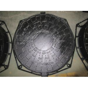 Quality Automatic Line Ductile Iron Manhole Covers Sand Casting Rust Proof D400 for sale