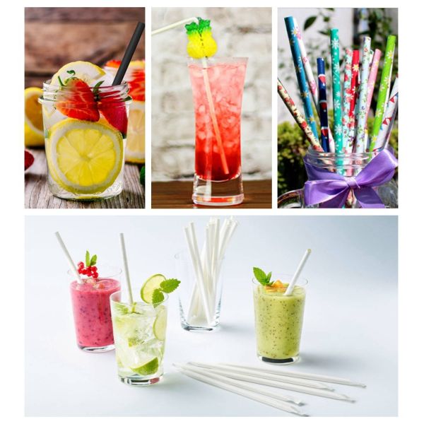 Black Food Grade 60gsm 120gsm Raw Material Paper Used For Paper Straws