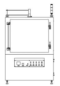 HRF512-05N Hot Air BBO Furnace interior view showing chamber details