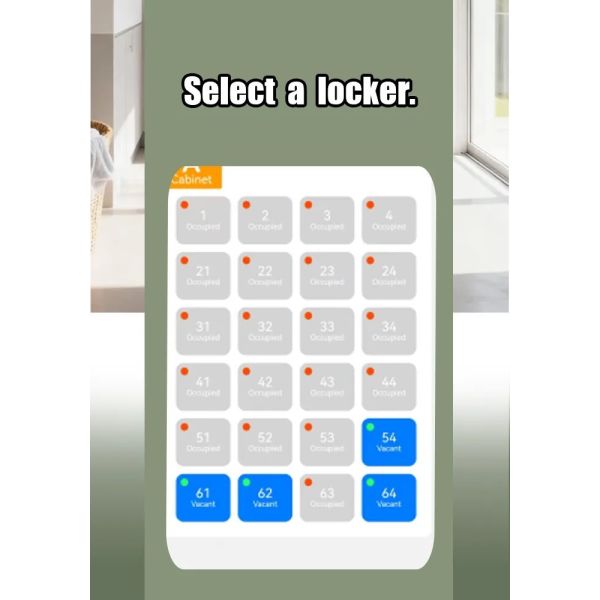 Self-Service Laundromat Vending Machine with 18 Months Warranty Wash & Pick-Up Function and Secure Locker Storage
