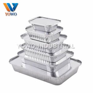 Quality 16oz 175×110×40mm Disposable Aluminum Foil Food Containers for sale