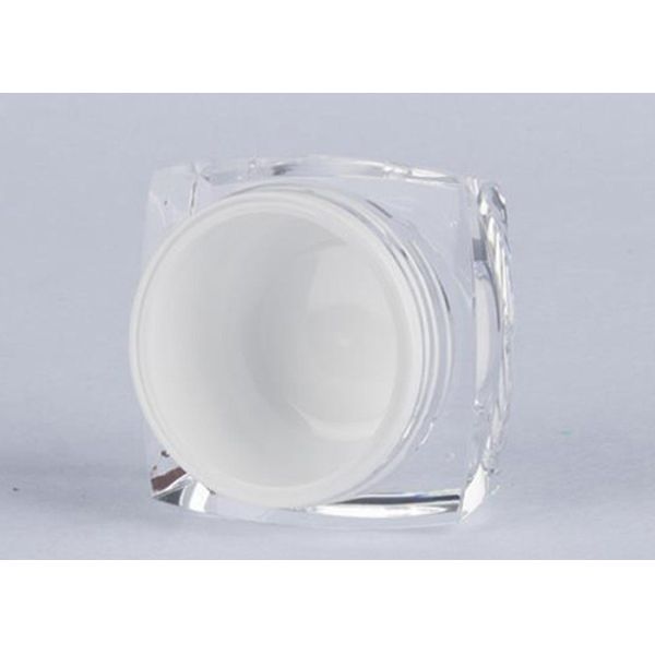5g 10g 15g 30g Acrylic Elegant Empty Lotion Jars With Screw Cap Opening