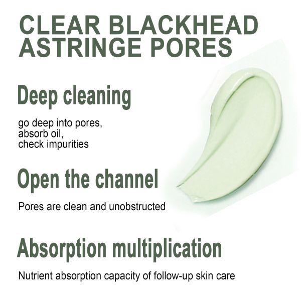 Custom Organic Green Tea Clay Mud Facial Clay Mask Private Label