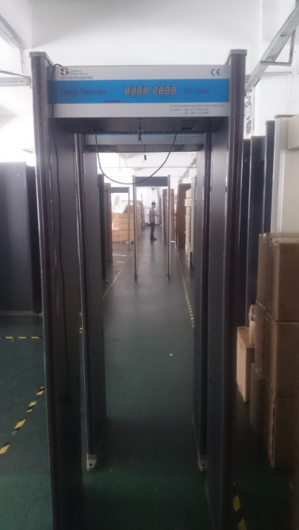 Weatherproof , Shockproof , Fireproof walk through gate 6 zone with Remote Control