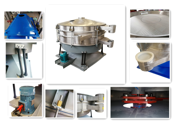 Food Grade Tumbler Screening Machine / Tumbler Screen With 3 layers