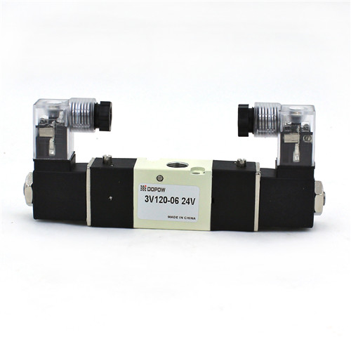 Buy Pneumatic Electromagnetic Solenoid Valve 24VDC 3V120-06 Aluminum Material at wholesale prices