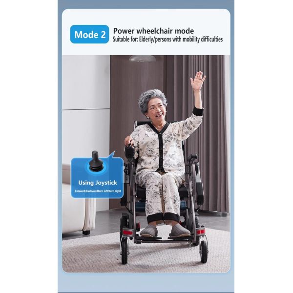 Multifunctional Wheelchair for Mobility Assistance Power Wheelchair
