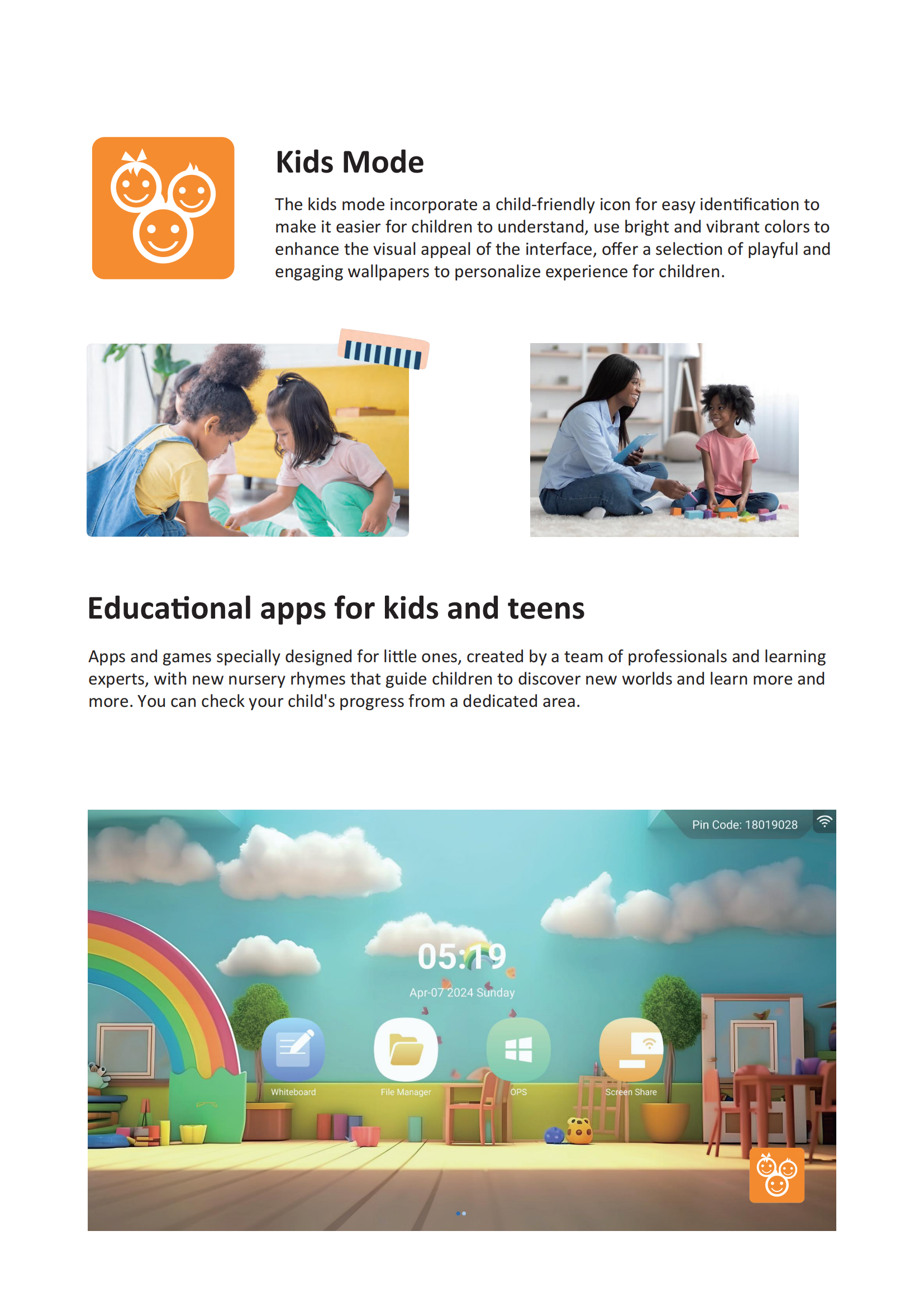 Party Interactive Touchscreen Game Table 32 Inch With Learning Software