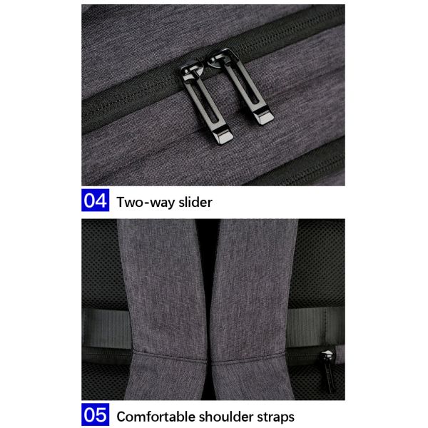 Shoulder Mens Smart Backpacks Multifunction Business Laptop Bag Customized Logo