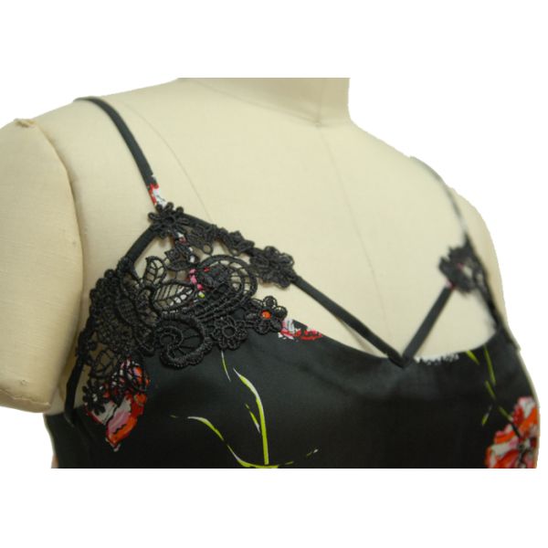 Sexy Silky Stylish Womens Comfy Loungewear , Satin Pajama Short Sets Strappy Top