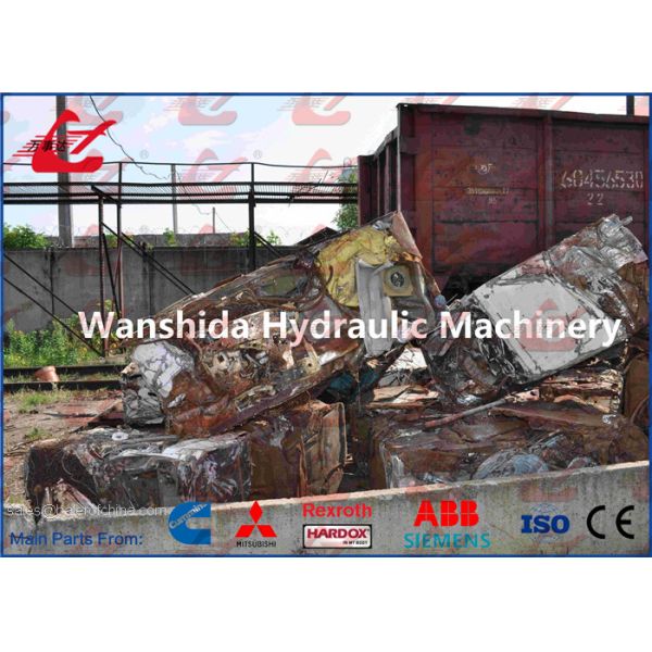 250Ton Turn Out Hydraulic Metal Baler Heavy Duty Scrap Baling Press Machine 60kW Motor