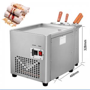 Quality Free shipping to USA tax included ETL CE Single Round Pan ice cream roll machine/fry ice cream machine/Fried Ice Cream M for sale