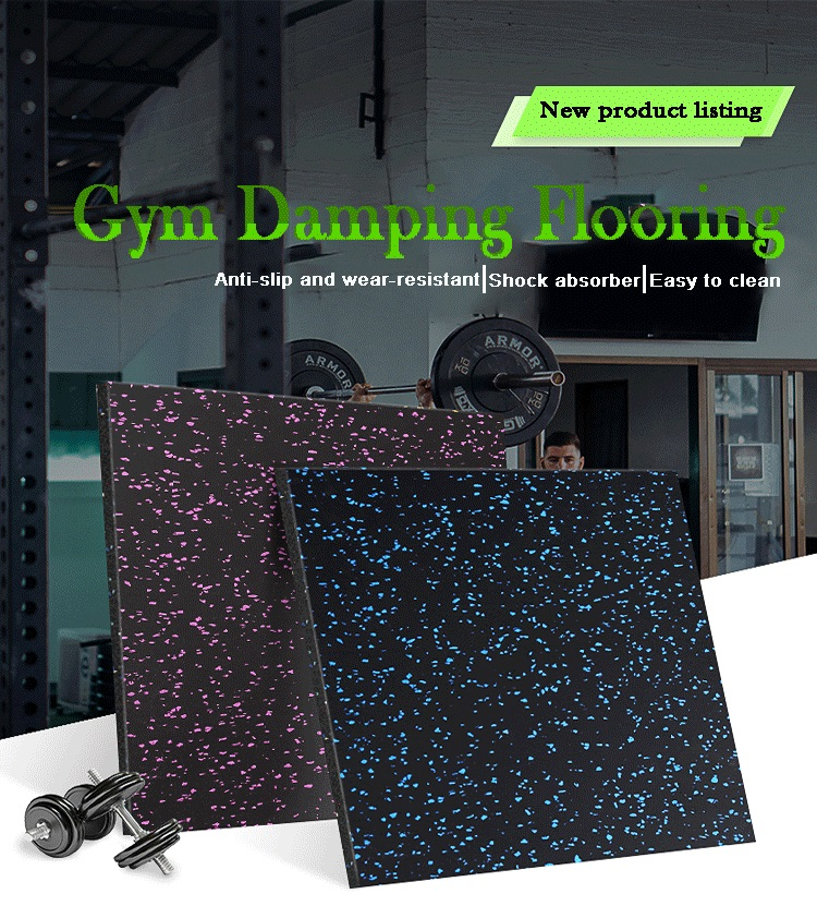 Black Rubber Flooring Roll for Non Toxic Gym Mat at Crossfit Fitness Sport Place
