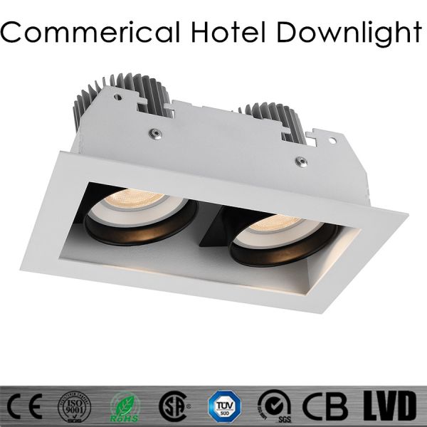 CE 2*6W 700mA 3000K LED Recessed Downlight Aluminum White warm COB Recessed LED Downlights/R3B0657