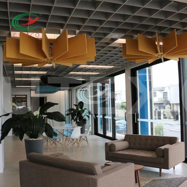 Lightweight Durable Acoustic Ceiling Panels Multipurpose Fireproof