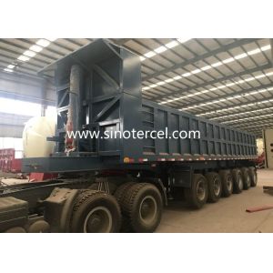 Quality Capacity 24Cbm Tipper Semi Trailer Truck With Leaf Spring Suspension for sale