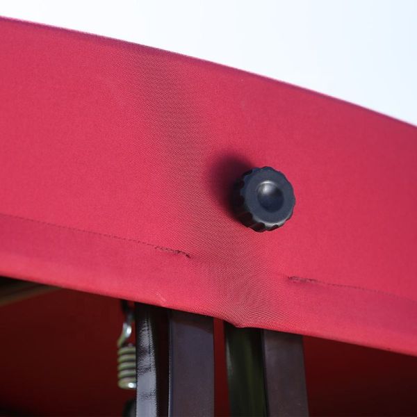 Outdoor Balcony Courtyard Iron Outdoor Rocking Chair with Metal Frame in Photo Color