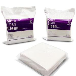 Quality 4x4 Lint Free Cleaning Wipes 56g Nonwoven White Surface Disinfectant for sale