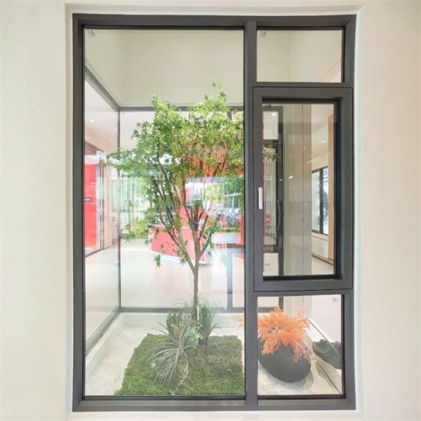 SKATE Series Alloy Aluminum Windproof Casement Windows For Home And Commercial Use