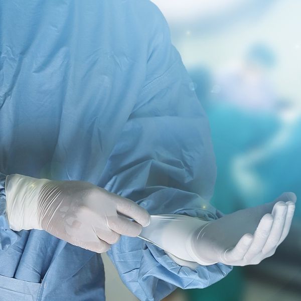 Buy Disposable medical sterile  powdered surgical latex gloves at wholesale prices