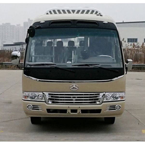 Brown 23 Seater Electric Bus EV Roadways Electric Passenger Bus