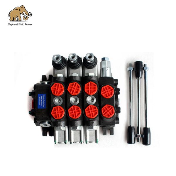 DCV60 Hydraulic Directional Valve Three Spool 60lpm Pneumatic Control