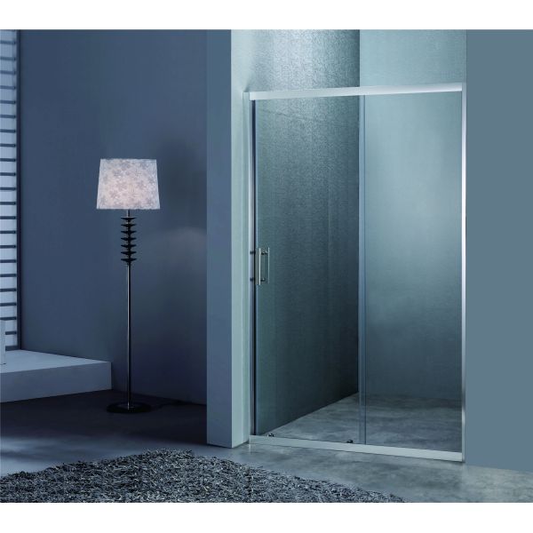 Sliding Shower Doors 120*190cm Size Tempered Glass Aluminium Frame Customizable