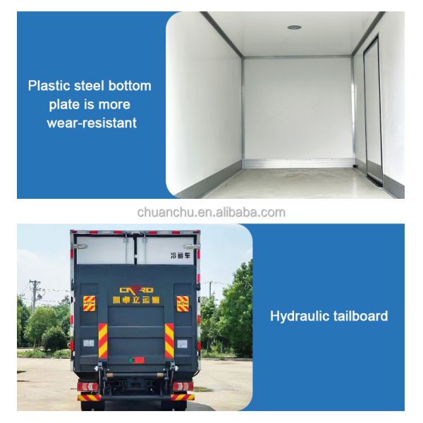 Howo 4x2 Refrigerated Truck Wide Body Automatic Transmission 4000x2100x2100 mm Box Dimensions Gross Vehicle Weight ≤5T