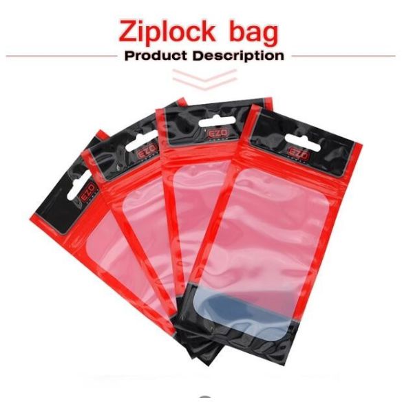 printed mini k bags for cosmetic puff automatic zipper bag